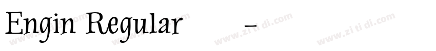 Engin Regular下载字体转换